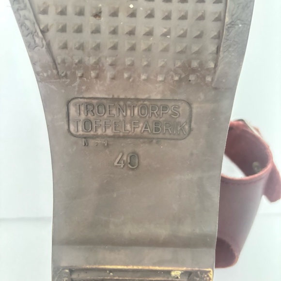 Troentorp’s Burgundy Leather Swedish Clog Sandals | EU 40 (US 9.5-10) - Picture 3 of 16